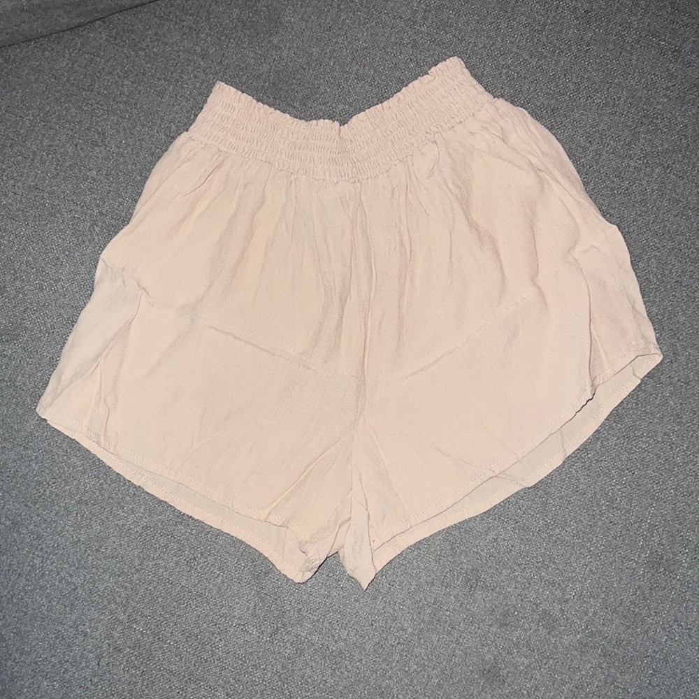 Cream colored Dressy Flowy Shorts